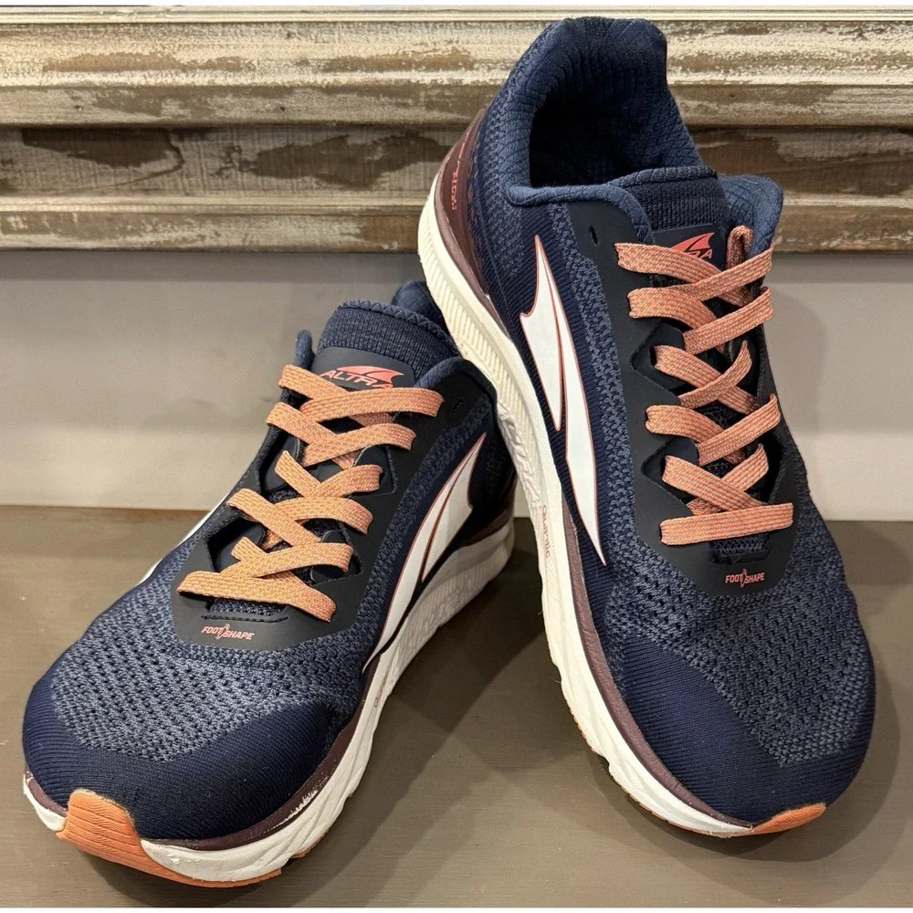 Altra Torin 4 Womens Sz 11 Blue/Burgundy Athletic Running Walking Zero Drop Shoe